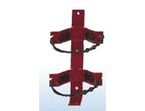 Amerex 860 Heavy Duty Rubber Strap 2.75"-4.5" Cylinder Diameter Bracket - Red