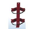 Amerex 860 Heavy Duty Rubber Strap 2.75"-4.5" Cylinder Diameter Bracket - Red