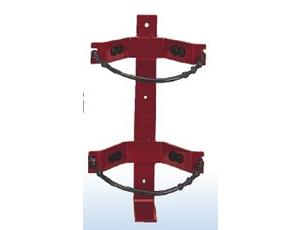 Amerex 864 Heavy Duty Rubber Strap 6.5"-8" Cylinder Diameter Bracket - Red 