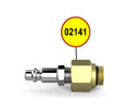 Amerex 02141 Amerex Extinguisher Parts - Adapter Assembly Recharge Dry Chemical Brass Valve