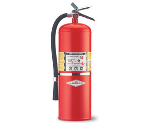 Amerex AX424 ABC Dry Chemical Fire Extinguisher - 5 lb Brass Valve w/Wall Hanger - 2A:10B:C
