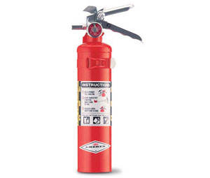 Amerex AX417T ABC Dry Chemical Fire Extinguisher - 2 1/2 lb w/Vehicle Bracket - 1A:10B:C