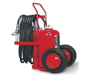 Amerex DDPAX451 DP-WH Fire Extinguisher - 150 lb BC w/16" Rubber Wheels - 240B:C