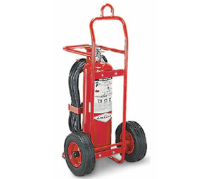 Amerex DDPAX497 Stored Pressure WH Fire Extinguisher - 50 lb Purple K w/12 1/2" Rubber Wheels - 160B:C