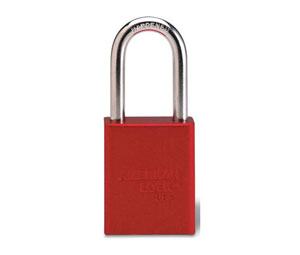 American Lock 1106R Aluminum Padlock - 1 1/2", Red