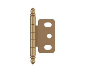 Amerock AMPK3180TB-CZ Champagne Bronze Ball Tip Full Inset Partial Wrap Free Swinging Hinge - 1 Each