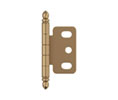 Amerock AMPK3180TB-CZ Champagne Bronze Ball Tip Full Inset Partial Wrap Free Swinging Hinge - 1 Each