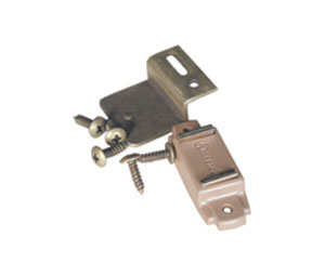 Amerock AMCM9765F-PT Cabinet Catch - Plastic Casing Magnet and Strike Plate - Pull Force: 5 lb. - 100 Each