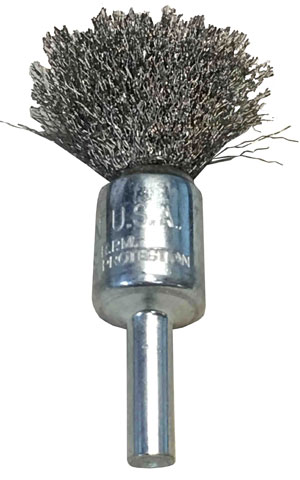 Crimped Wire Solid End Brushes-NS Series 1/2
