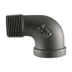 Anstar STELB-3890 Street Elbow, Black, 3/8", 90 Degrees