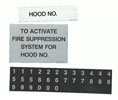 Ansul 415139 R 102 System Parts - Multiple Hood Label Package