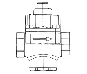 Ansul 427150 High Pressure Carbon Dioxide Systems - 2" Selector Valve - Threaded