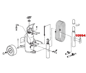Ansul 10994 Wheeled Fire Extinguisher Parts - Label, QC Cylinder Valve