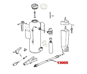 Ansul 13005 Ansul Redline Parts - Agent Hose for 10 lb Redline Extinguisher