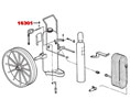Ansul 16301 Wheeled Fire Extinguisher Parts - Bolt, Support Rod