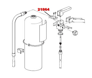 Ansul 21864 Ansul Sentry Parts - Wall Hanger Adaptor CO2 Type