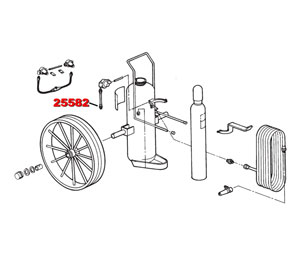 Ansul 25582 Wheeled Fire Extinguisher Parts - Adaptor, Swivel