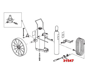 Ansul 31547 Fire Extinguisher Parts - Nozzle Assembly, Anodized (K-350-C)