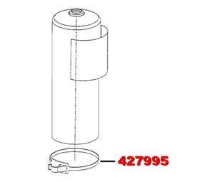 Ansul 427995 Fire Extinguisher Parts - CLEANGUARD Hose Retainer (FE05, FE09, FE13)