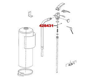 Ansul 428431 Ansul Sentry Parts - Valve Stem Assembly (Brass, include O-Ring)
