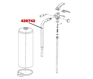 Ansul 428742 Ansul Sentry Parts - Hose and Nozzle Assembly (FE05)