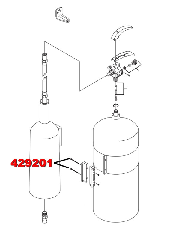 Ansul 429201 Ansul Sentry Parts Screw (2 REQUIRED) (CD and CDA)