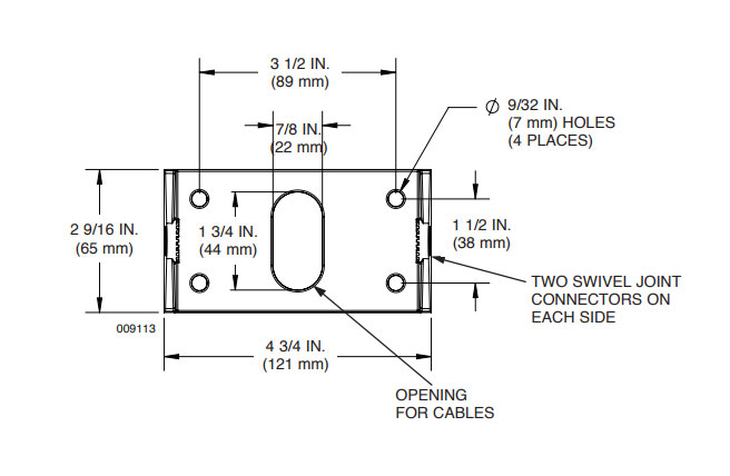 Ansul 439564 Checkfire 110/210 Mounting Bracket