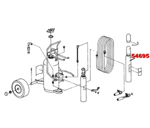 Ansul 54695 Nitrogen Cylinder - 23 Q.O., CR