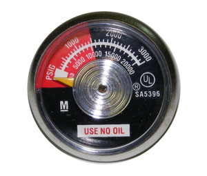 Ansul 78707 Wheeled Fire Extinguisher Parts - Gauge for Redline Nitrogen Bottle