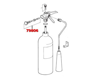 Ansul 79806 Ansul Sentry Parts - Plunger Assembly (SY-05, 10, 15, 2071; SY-05, 10, 15, 2072)