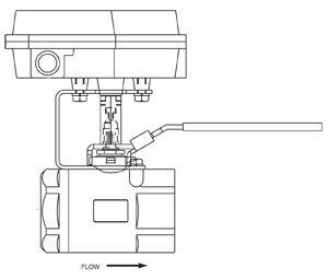 Ansul 428155 High Pressure Carbon Dioxide Lock Handle Stop Valve - 1" NPT
