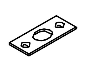 Adams Rite 22-0125 Bottom Strike