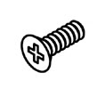 Adams Rite S235C06R04-630-MP #6-32X1/4" Flat Head Screw (Ms1847)