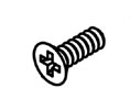 Adams Rite S235B06R03 #6-32X3/16 Flat Head Undercut Screw (Faceplate)