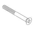 Adams Rite S262-10R28-603-MP #10-32X1-3/4 Flat Head Screw (4025/4026) Sat. Alum.