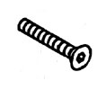 Adams Rite S262-10R32-603-MP #10-32X2 Flat Head Screw