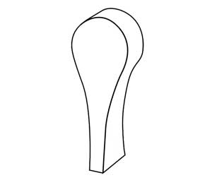 Adams Rite 1000-01-11 Turn without Escutcheon - Parallel Drive with 17/32" Spindle Length