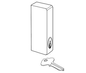 Adams Rite 4025-08 Special Cylinder Pull for Corbin 471AR, Requires Pull Modification