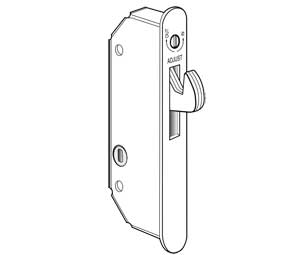 Adams Rite 5017-02-630 Self Latching Deadlock for Sliding Wood Doors - Stainless Steel Finish