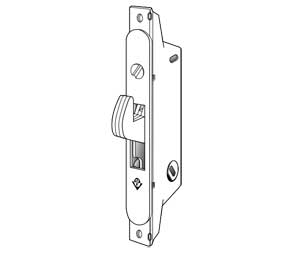 Adams Rite MS1847-02-630 Deadlock for Ultra-narrow Stile Sliding Doors - Stainless Steel Finish