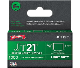 Arrow Fastener 091-215 Arrow Fastener JT21® Type Staples - 5/16" Length