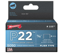 Arrow Fastener 091-225 Arrow Fastener P22™ Type Staples - 5/16" Length