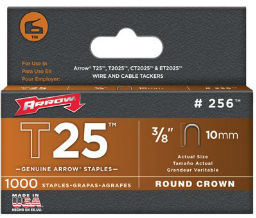 Arrow Fastener 091-256 Arrow Fastener T25™ Type Staples - 3/8" Length