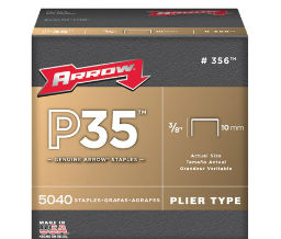 Arrow Fastener 091-356 Arrow Fastener P35™ Type Staples - 3/8" Length