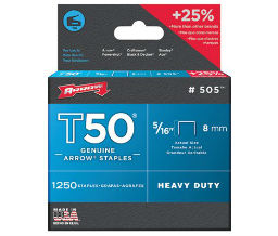 Arrow Fastener 091-505 Arrow Fastener T50® Type Staples - 5/16" Length