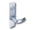 Arrow BM-19-VH-KD-AR-03 Dormitory/Exit Function Mortise Lever Lock V Lever H Escutcheon Keyed Different Arrow A Keway -  Bright brass