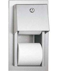 ASI 0031 Reccessed Hide-A-Roll Toilet Tissue Dispenser