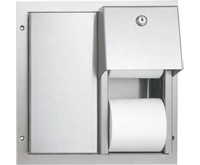 ASI 0032 Dual Hide-A-Roll Toilet Tissue Dispenser
