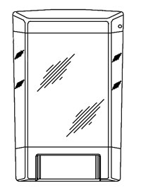 ASI 0340 Soap Dispenser - Liquid & Antiseptic - 46 oz. - Surface Mounted