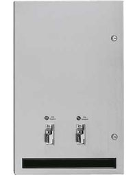 ASI 04684-50 Recessed Sanitary Napkin and Tampon Vendor